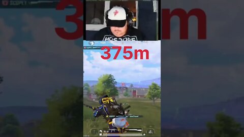 Is this the longest snipe in pubg mobile history 375m ##pubgmobile #pubgm #pubgmobilelive