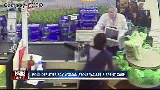 Elderly woman swipes wallet at store checkout line, ruins family's Christmas shopping