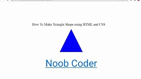 How to Make Triangle Shape using HTML and CSS|| HTML tutorial for Beginners.
