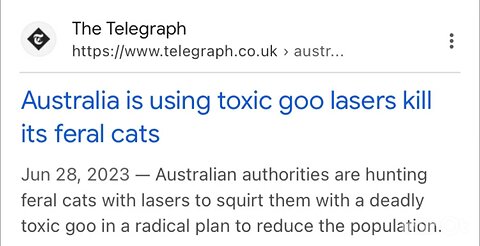 Crazed Australian communist Gov. Slaughters kitties