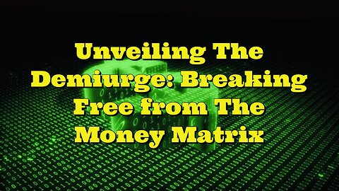 Bobby Hemmitt: Breaking Free from The Money Matrix