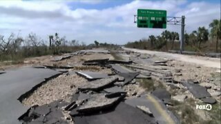 Sanibel Causeway partially collapsed after Hurricane Ian hit Southwest Florida