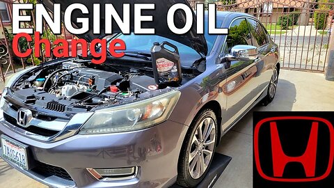 EASY Engine Oil Change 2013-2017 Honda Accord Step-by-step