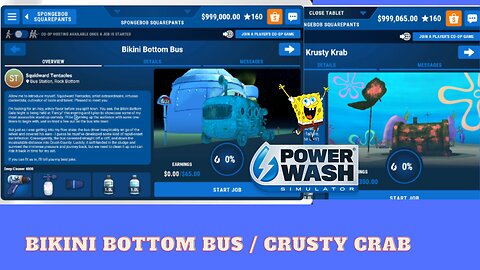 Powerwash Simulator: Sponge Bob DLC, Bikini Bus and Crusty Crab
