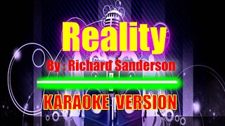 Reality by Sanderson [ KARAOKE VERSION ]