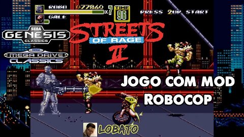 Streets of Rage II (com mod) - Robocop