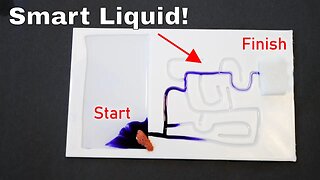 This Liquid Can Solve Complex Mazes By Itself