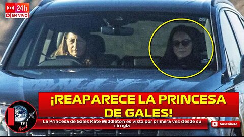 La Princesa de Gales Kate Middleton es vista por primera vez desde su cirugía