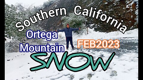 snow in southern california in february
