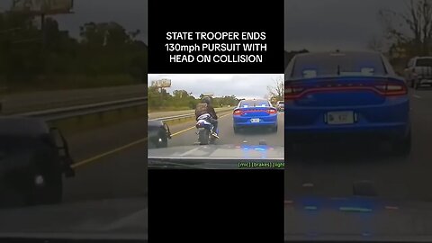 State Trooper Ends 130mph Pursuit With Head On Collision