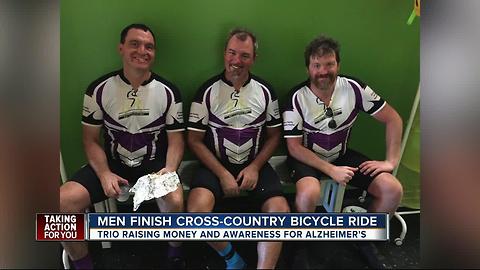 Tampa Bay cyclists finish cross-country ride to raise money, awareness for Alzheimer's