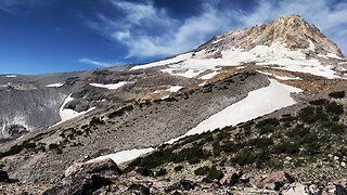 Newton Clark Glacier & Mount Hood Views from NW Edge of Gnarl Ridge! | Timberline Loop | 4K | Oregon