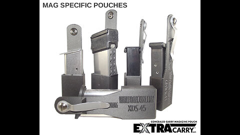 Spare Magazine Holder and Carrier For Concealing A Spare Magazine Pouch - www.extracarry.com