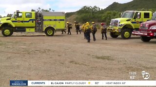 Firefighters around San Diego County, Mexico train for 3 days in Lakeside