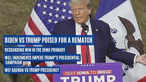 Trump's Dominant Win in Iowa | Biden vs. Trump II Poised for 2024 Rematch