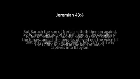 Jeremiah Chapter 43