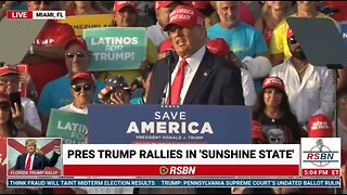 LIVE: Donald Trump holding “Save America” Rally in Miami, FL...