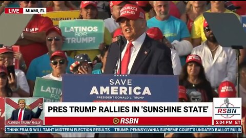 LIVE: Donald Trump holding “Save America” Rally in Miami, FL...