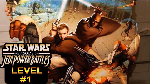 [PS1] - Star Wars Episode I: Jedi Power Battles - Dificuldade Jedi Mode - [Level 1] - 1440p