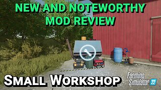 Small Stational Workshop Trailer Mod Review Farming Simulator 22