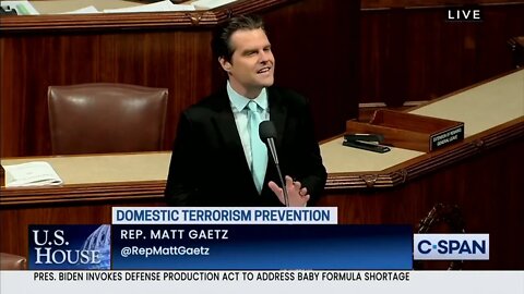 Matt Gaetz on who is the real "domestic extremist"