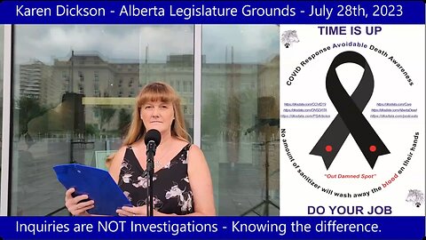 Karen Dickson - Alberta Legislature Grounds - July 28th, 2023