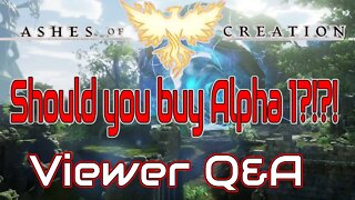 Ashes of Creation: Viewer Q&A w/ Tons of Ashes Information