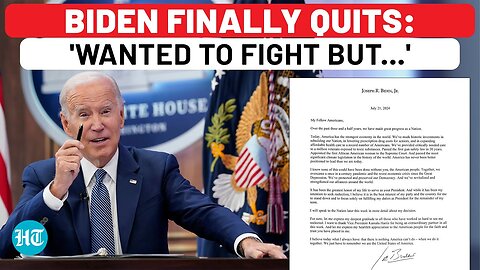Biden Quits Race: Complains About Wanting To Fight Election, But 'In Best Interest Of…' | Trump | US