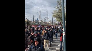 VIDEO: The scene in #Rennes 🇫🇷 this morning.