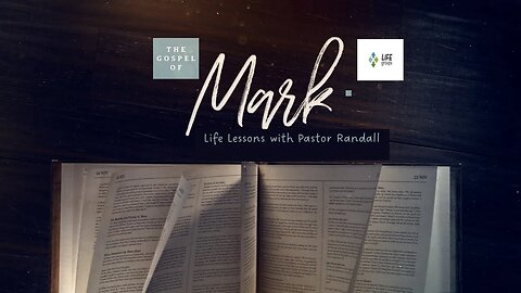 Gospel of Mark Session 12 Sacrificed in Mark 15:24-39