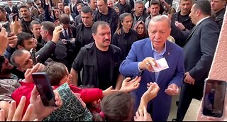 Erdogan Hands Out Cash To Supporters At Polling Site