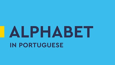The alphabet in Portuguese - listen & repeat