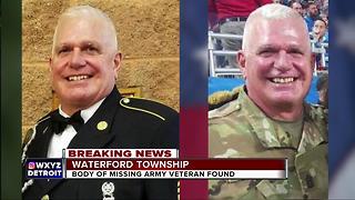 Body of missing Army veteran found