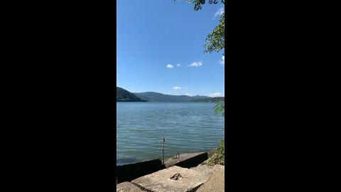 Danube view in Romania, on the border with Serbia