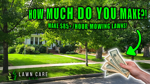 I MAKE HOW MUCH 💰🤑💰 MOWING LAWNS!? | FREE TOOL!