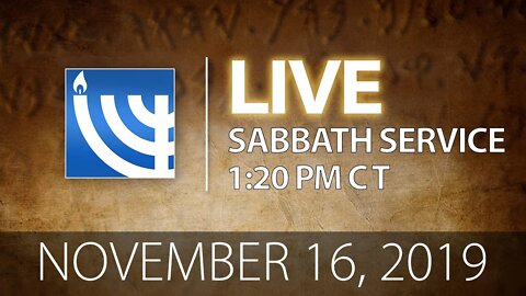 YRM LIVE Sabbath Services, November 16, 2019