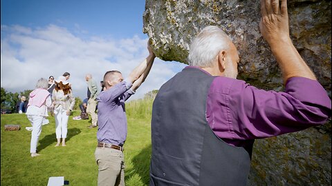 Paying homage to the Catstone on the Hill of Uisneach