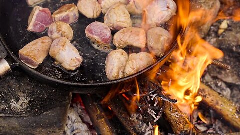 Cooking in the forrest | most tender cut of pork