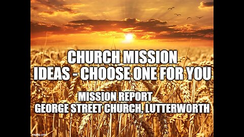 Mission Ideas for the church