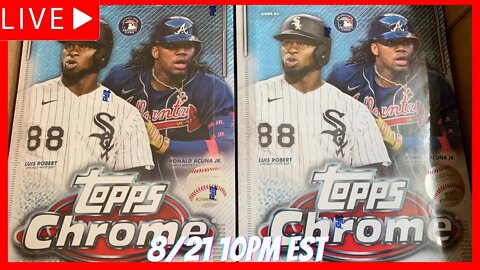 ⚾️2021 Topps Chrome Baseball 1/2 Hobby Case Group Break | 8/21 10PM EST⚾️