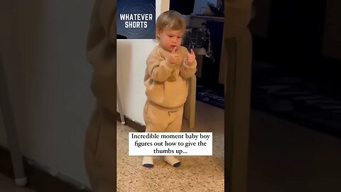 First Thumbs Up: A Heartwarming Moment #shorts #kids #cute #thumbsup