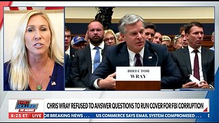 Marjorie Taylor Greene Chris Wray refused to answer questions to run cover for FBI corruption