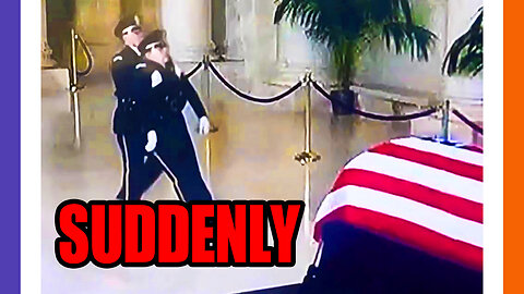 Honor Guard Drops SUDDENLY At SCOTUS Funeral