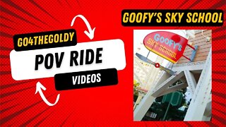 POV Ride Videos: Goofy's Sky School | Anaheim, CA