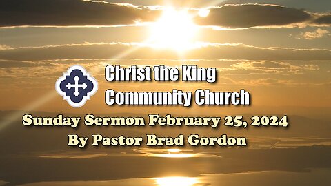 Sunday Sermon, February 25, 2024