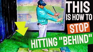 Swing Through Low Hands for Better Impact - STOP HITTING BEHIND THE GOLF BALL