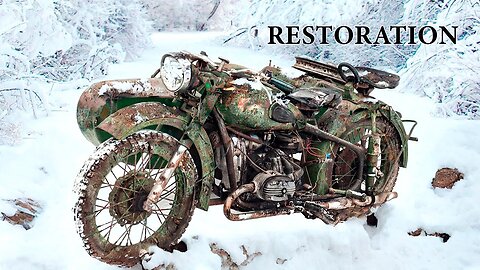 "Heavy GIANT URAL" full RESTORATION from Trash to Incredible GOLD Motorcycle | Restoration Abandoned