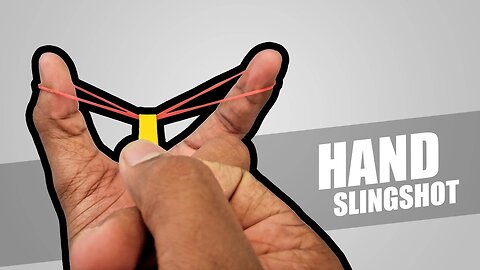 Powerful Hand Slingshot With Rubber Band | How made Toy for Kids