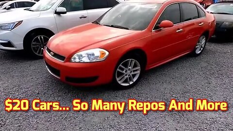 So Many Repo Cars And Deals, $20 Cars, Impala SS, LIVE Bid & Win! Copart Walk Around #copart #repo