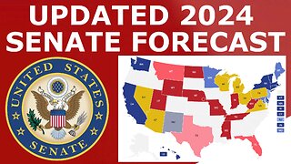 Updated 2024 Senate Map Prediction (July 9, 2024)